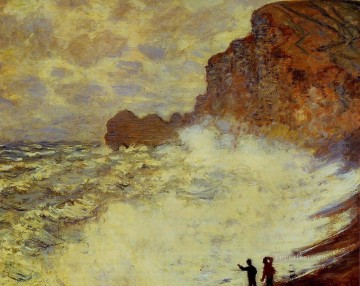  tormentoso Pintura - Clima tormentoso en Etretat Claude Monet